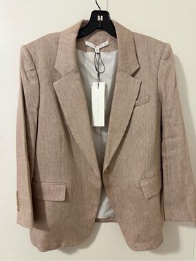 NWT- Veronica Beard Women's Beige Dickey Blazer